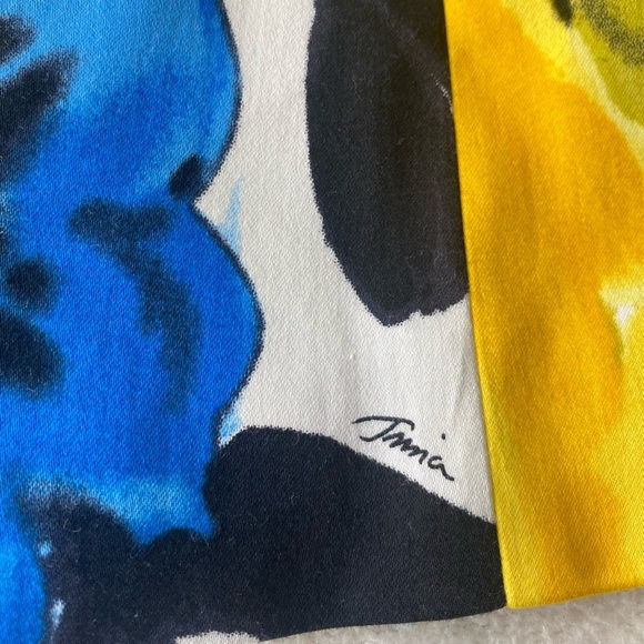 Trina Turk Floral Halter Yellow Rose sz 10 - Picture 6 of 14